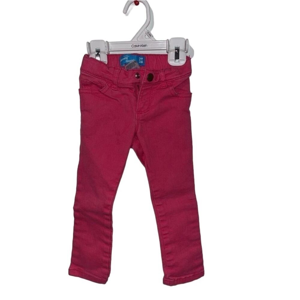 Old Navy Toddler Girls Jeans 2T Skinny Adjustable Waist Girly Dainty Spring Play